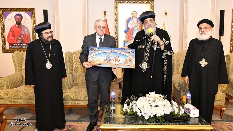 البابا تواضروس يستقبل وفد نادي قضاة الإسكندرية