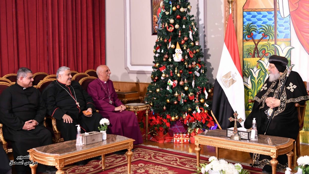البابا تواضروس يستقبل وفد الكنيسة الأسقفية 