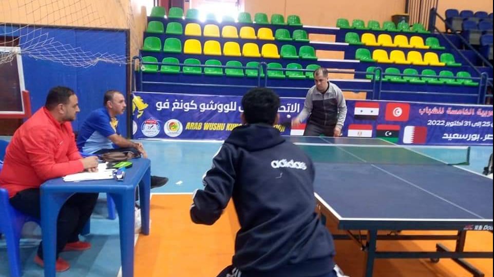 مباريات تنس الطاوله لذوي الهمم 