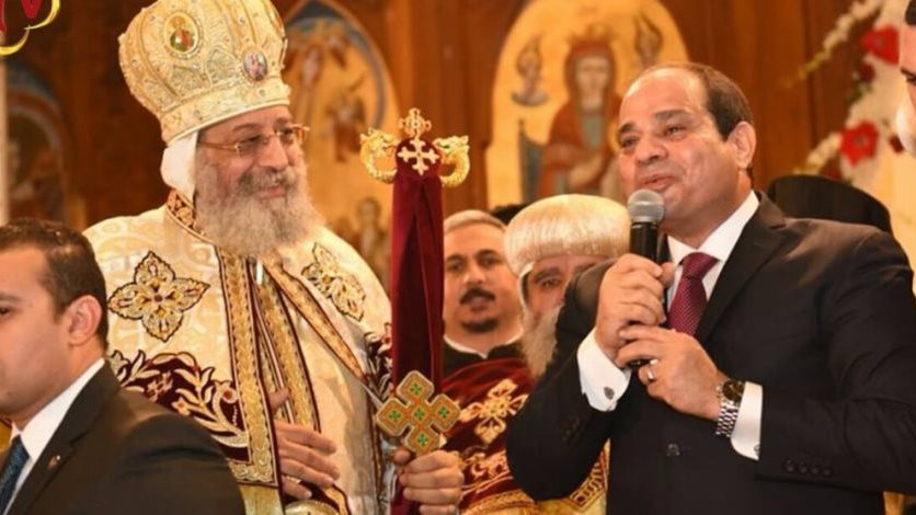 الرئيس السيسي في احتفالات عيد الميلاد المجيد