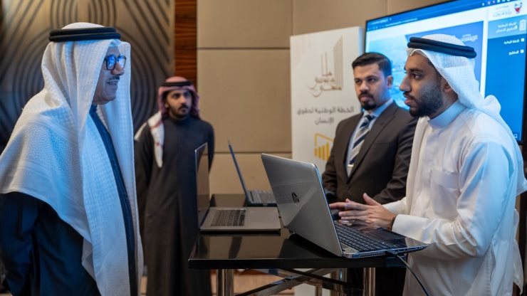 جانب من مشاركة وزير الخارجية البحريني 