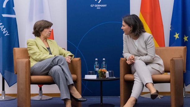 زيرة الخارجية الألمانية ونظيرتها الفرنسية