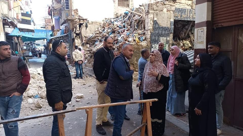 إزالة أجزاء من عقار شرقي الإسكندرية