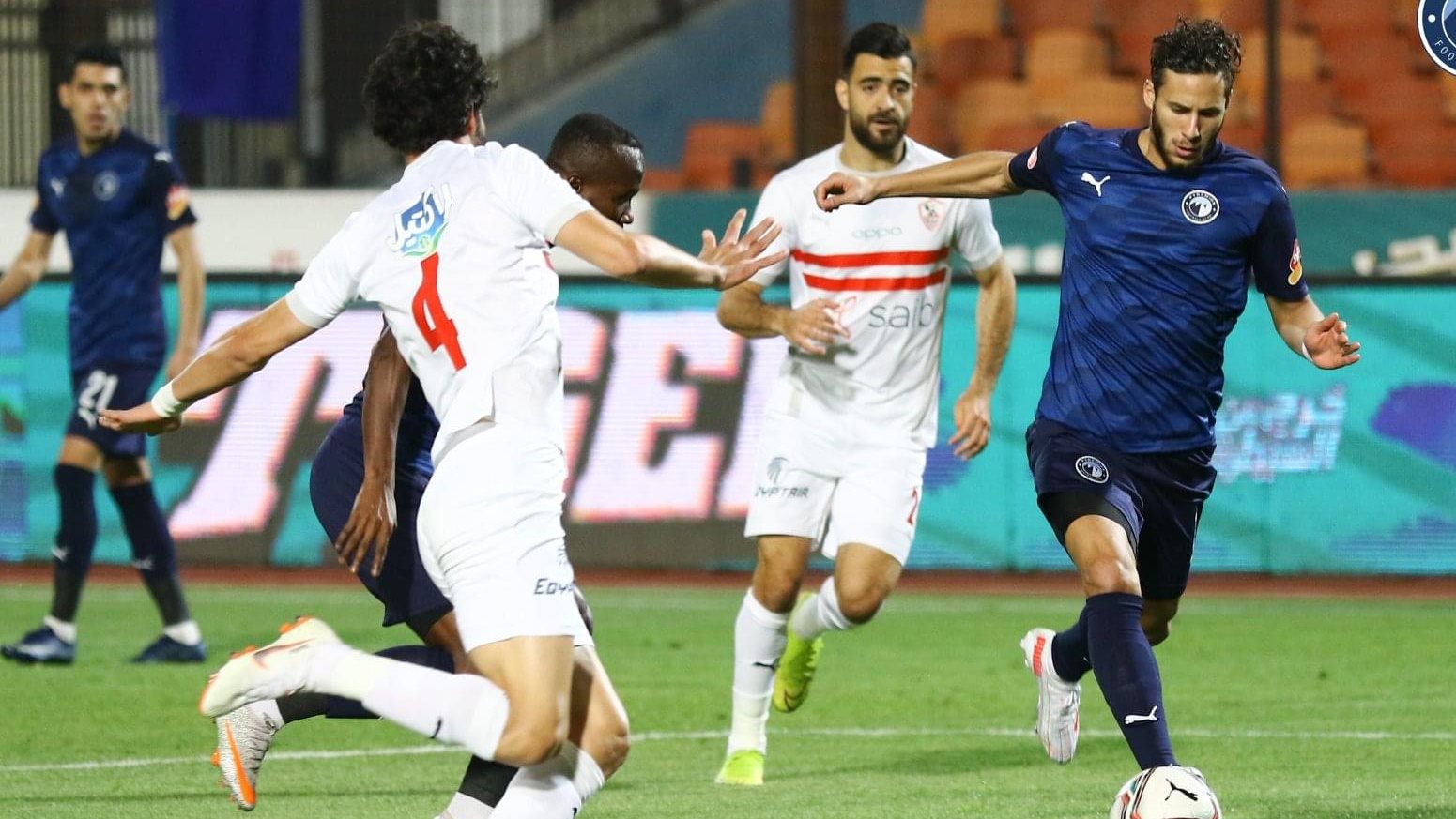 مباراة الزمالك وبيراميدز 