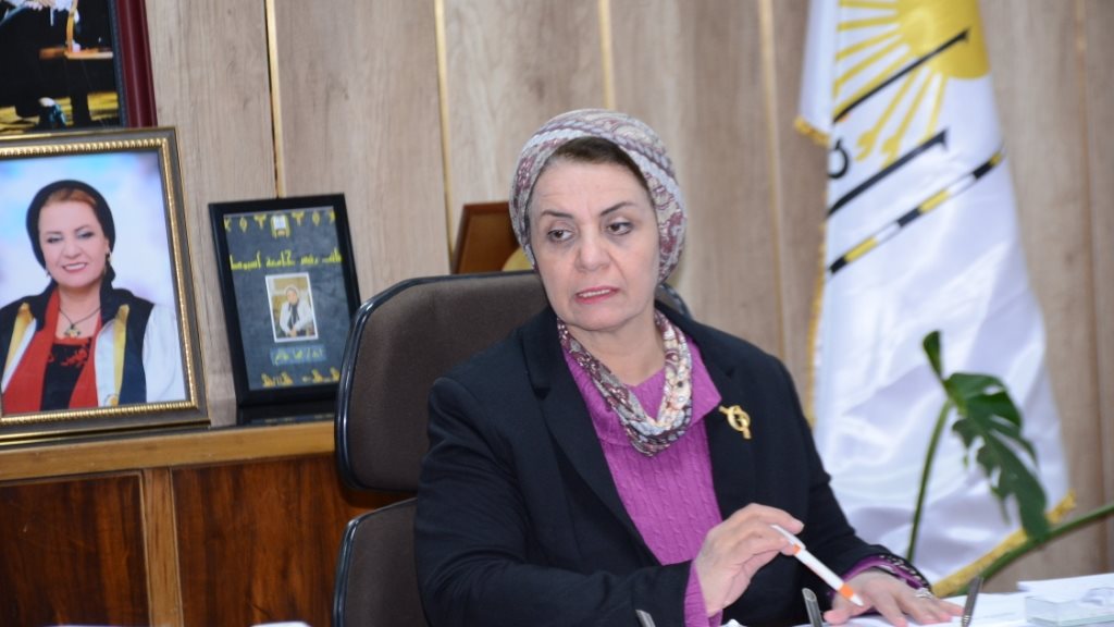 الدكتورة مها غانم القائم بعمل رئيس جامعة أسيوط 