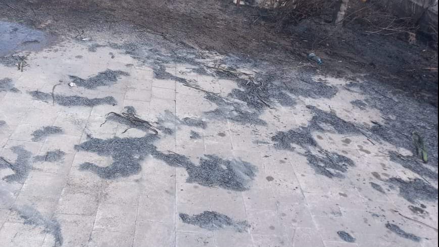 صورة من الحريق