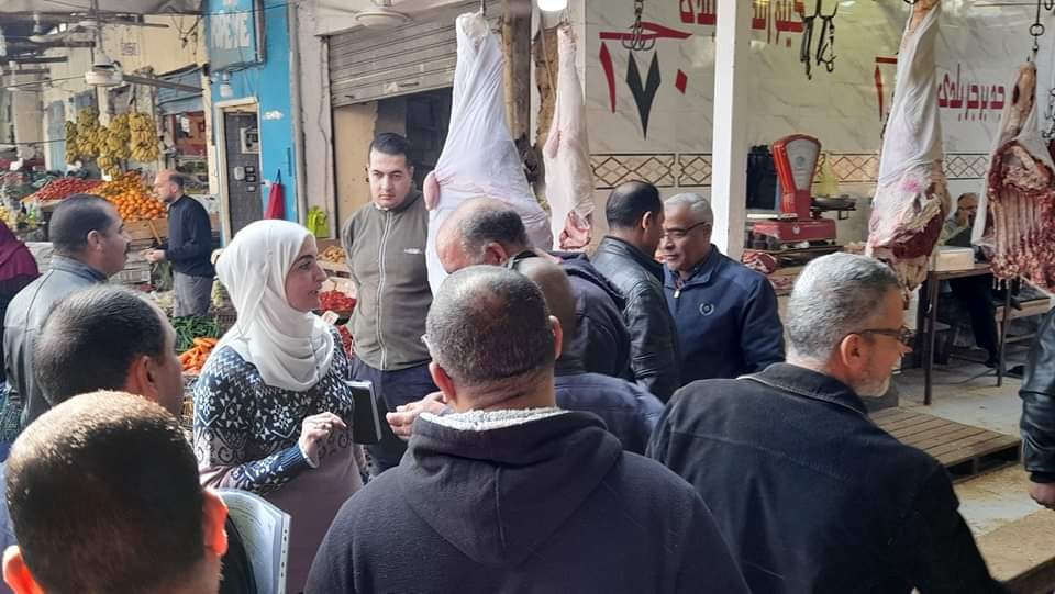 حملة تموينية علي الاسواق  والمحلات بالعريش