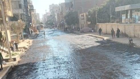 بدء رصف شارع العرفانى بملوي 