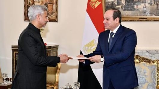 الرئيس السيسي يلتقي وزير خارجية الهند