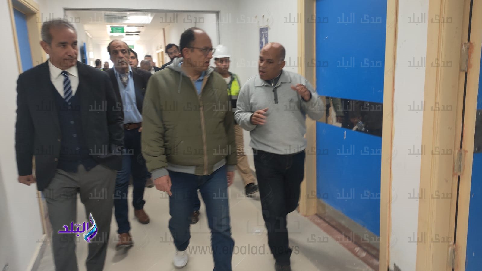 رئيس جامعة حلوان خلال زيارة تفقدية لمستشفى بدر الجامعي1