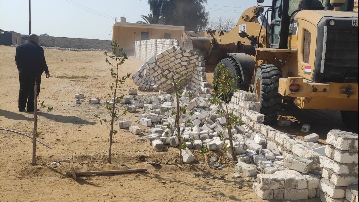 إزالة 7 حالات تعدي بإجمالي مساحة 691 متر مربع  بنطاق 3 مراكز