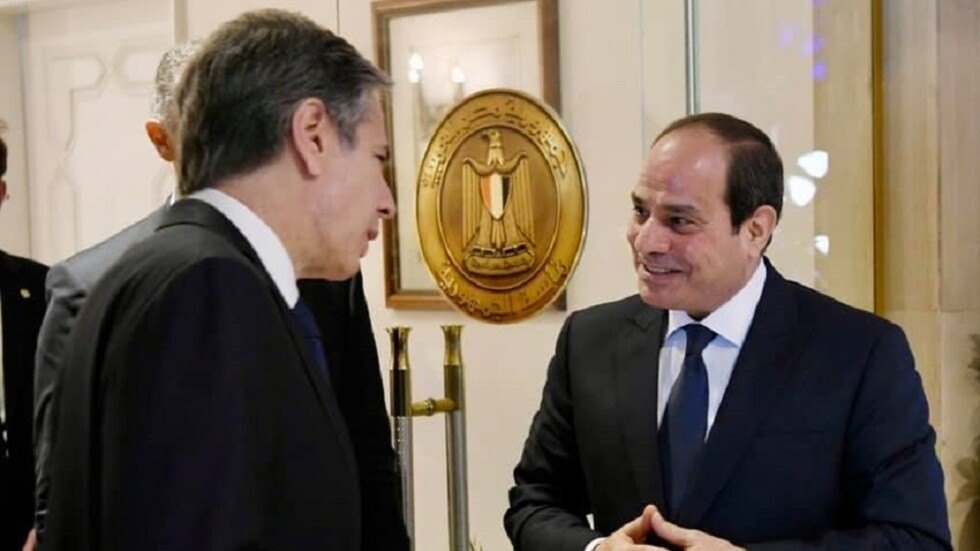 الرئيس السيسي و بلينكن  الرئيس السيسي و بلينكن
