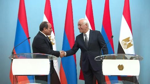 الرئيس عبد الفتاح السيسى و رئيس دولة أرمينيا