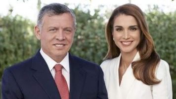 ملك الأردن وزوجته