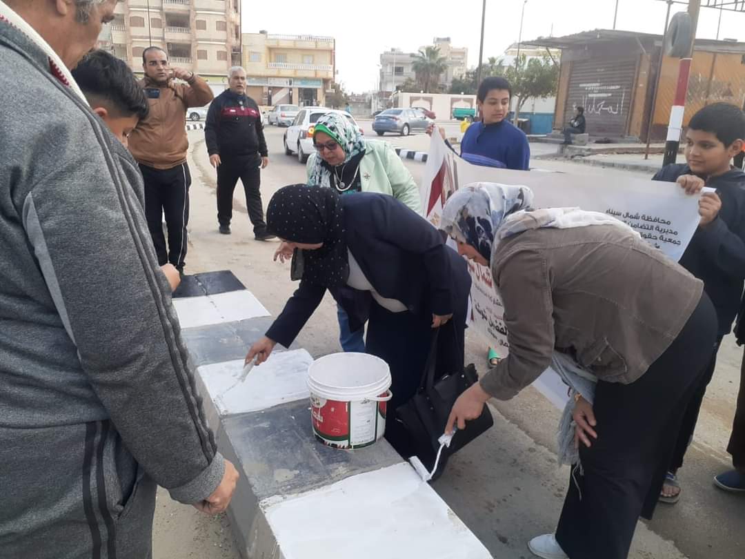 المشاركة في تجميل وتزيين مدينة العريش  المشاركة في تجميل وتزيين مدينة العريش