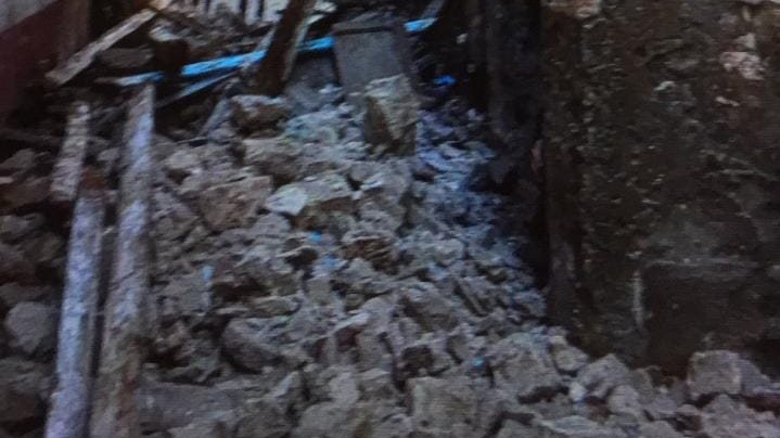 أثار انهيار العقار