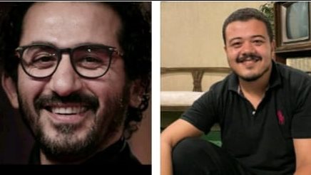 ردة فعل النجم أحمد حلمي على صوت المنشد الشاب أحمد العمري 