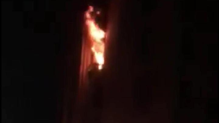 حريق بشارع السلطان حسين