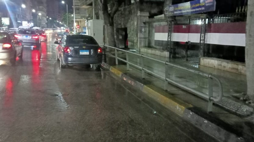 أمطار غزيرة تضرب الإسكندرية