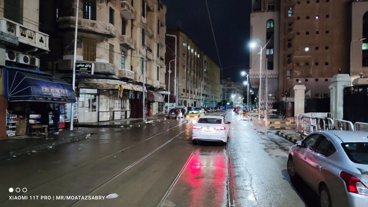 أمطار غزيرة تضرب الإسكندرية