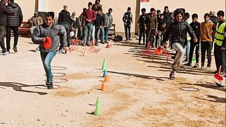 أنشطة متنوعة  في ملتقي النشيء برفح 