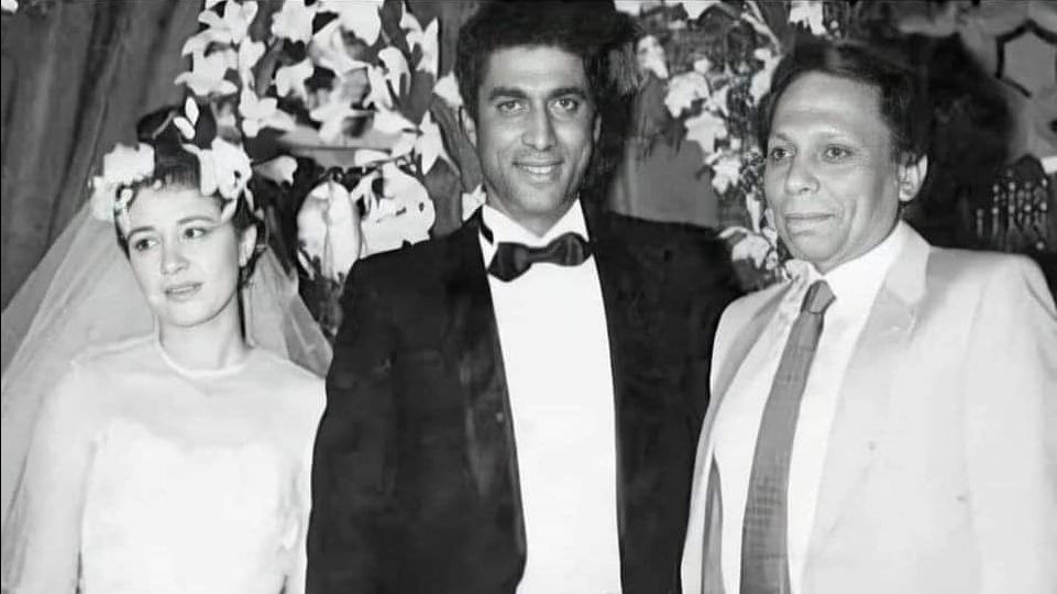 أحمد زكي وعادل امام وهالة