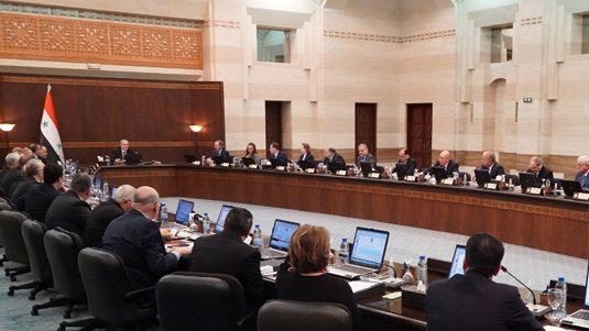 اجتماع مجلس الوزراء السوري اليوم