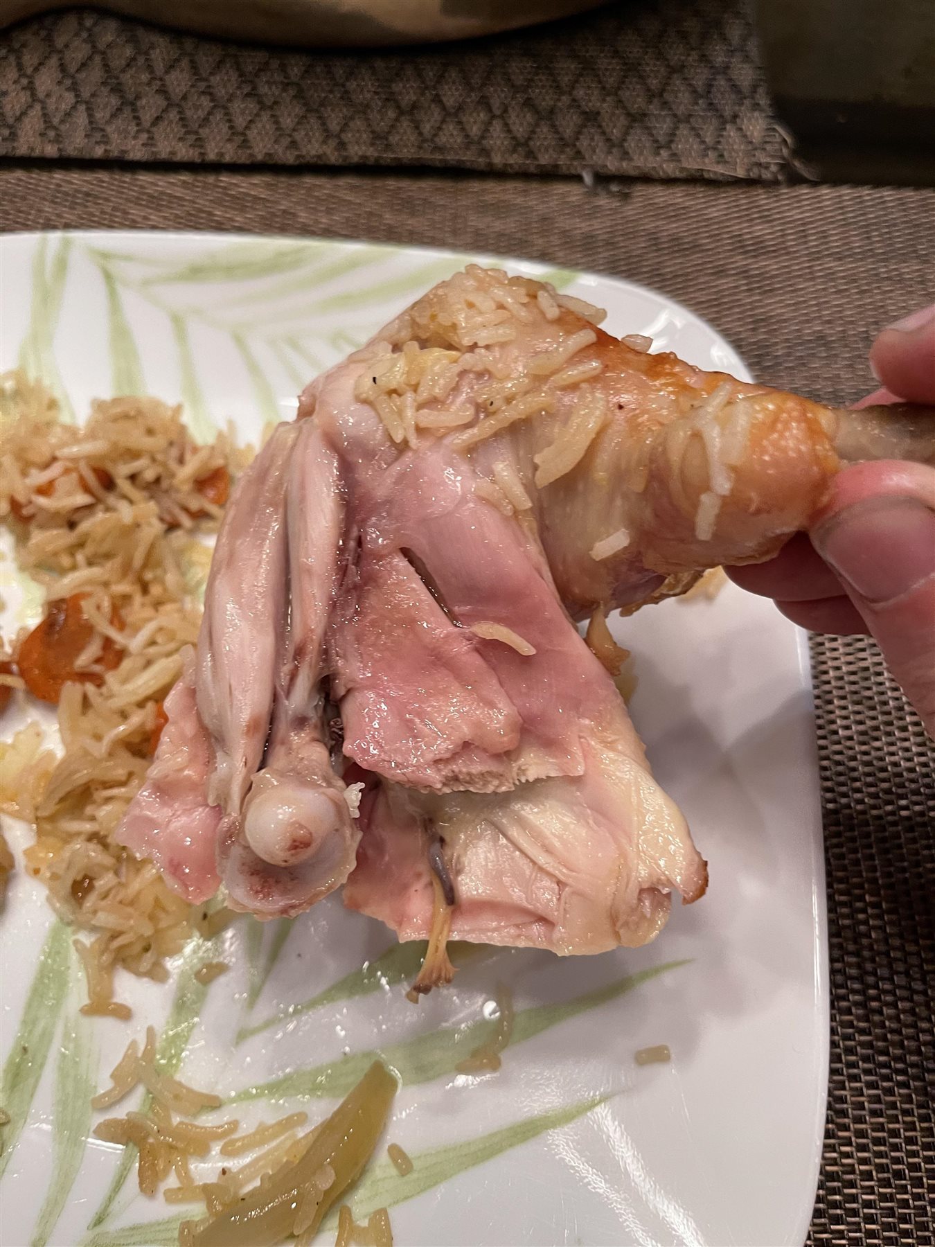  اللون الوردي فى الدجاج