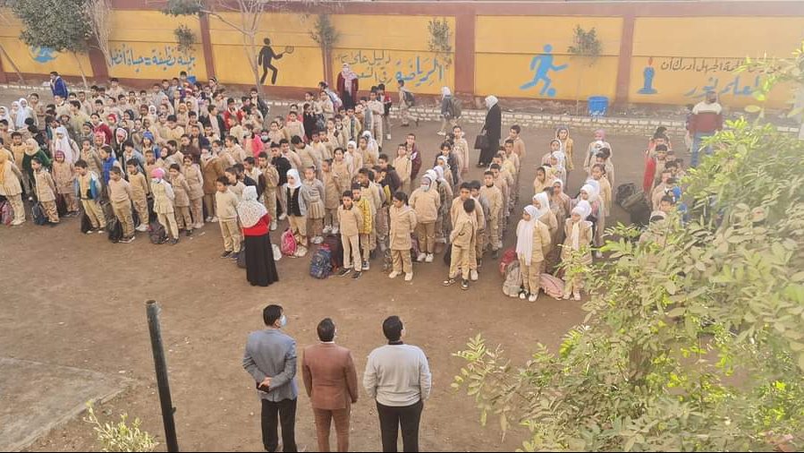 بدء الدراسة للترم الثاني بمدارس الغربية 