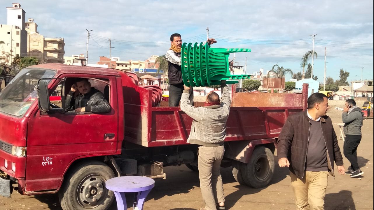 رفع 420 حالة إشغال طريق مخالف بالبحيرة