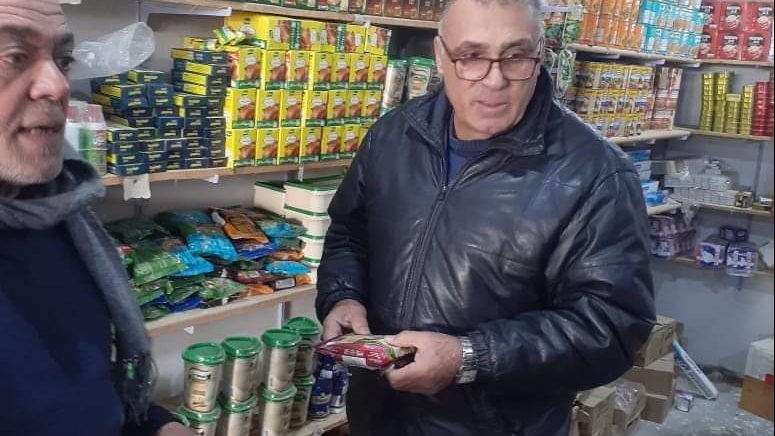 حملة علي المحلات بمدينة الحسنة 