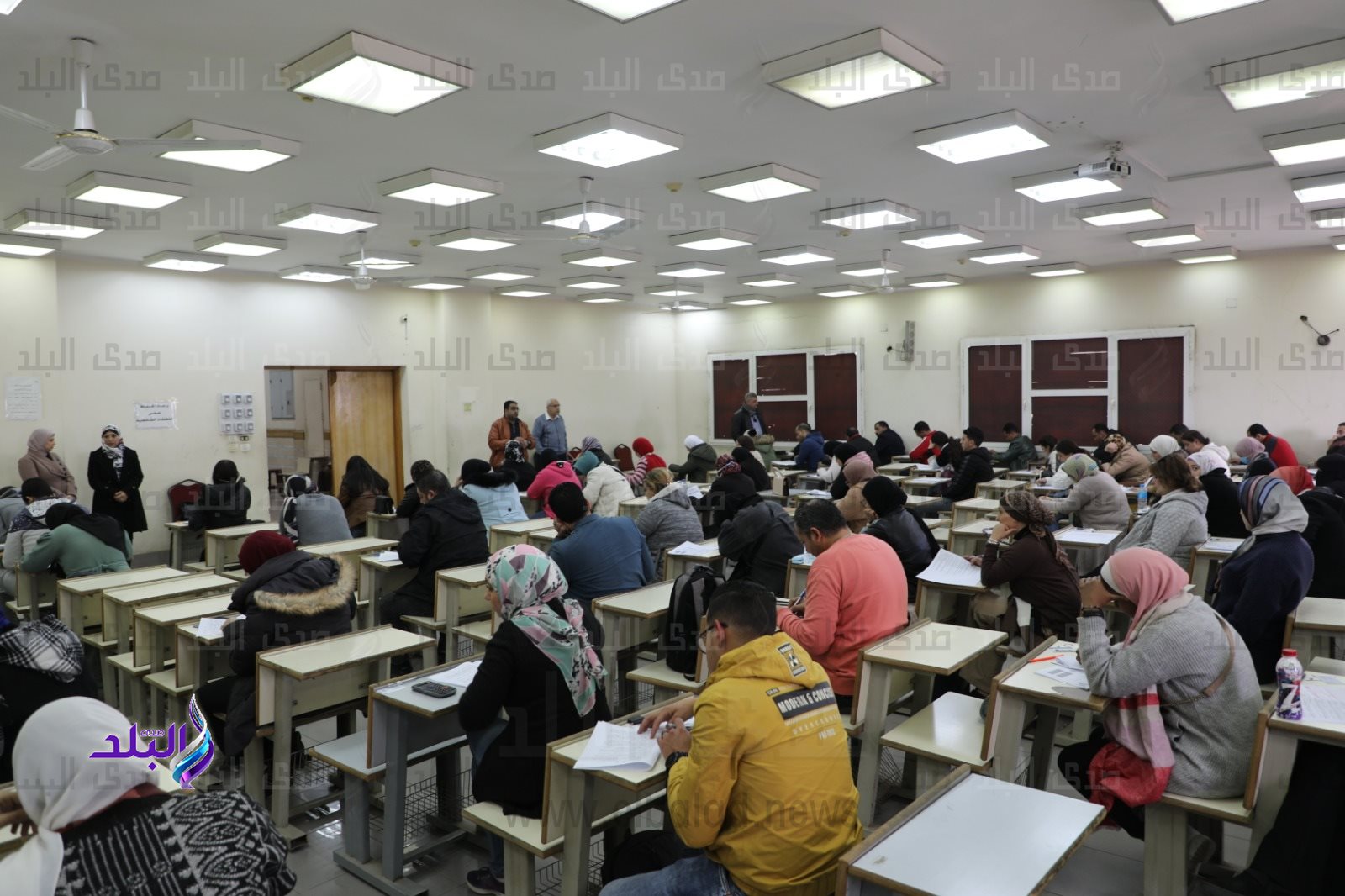 ماراثون امتحانات التعليم المدمج بجامعة القاهرة