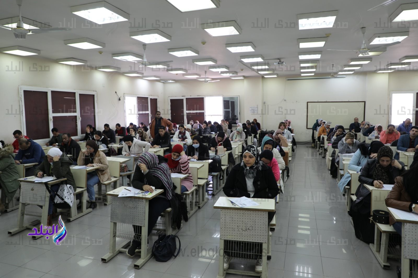 ماراثون امتحانات التعليم المدمج بجامعة القاهرة