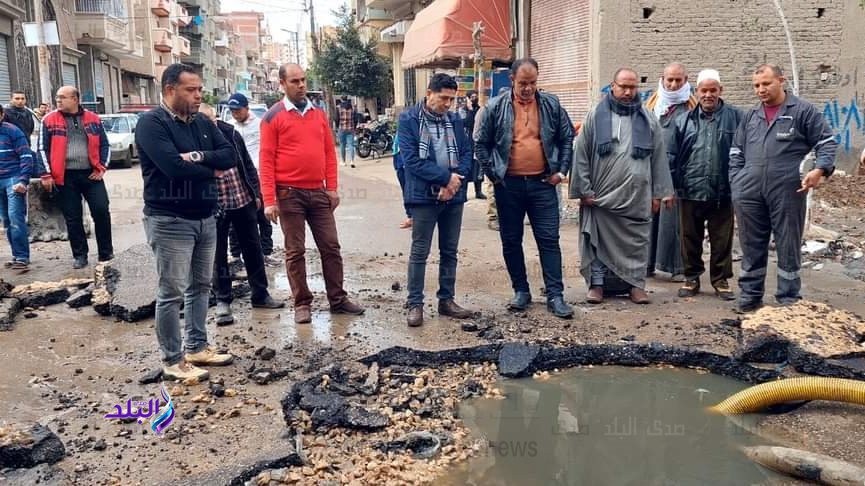 كسر مفاجئ في خط طرد