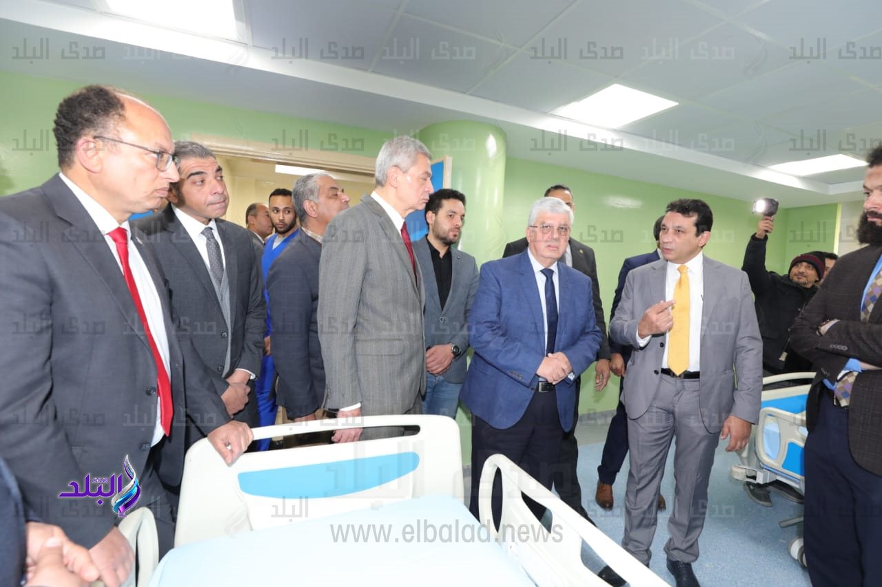 وزير التعليم العالي ورئيس جامعة حلوان يفتتحان المرحلة النهائية لأعمال تطوير مستشفى بدر الجامعي