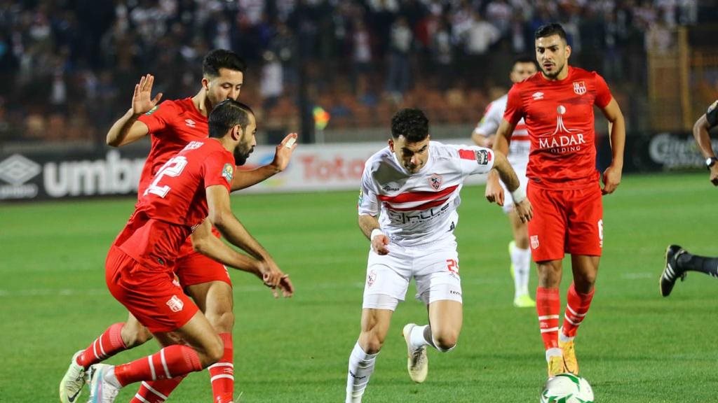 مباراة الزمالك وشباب بلوزداد 