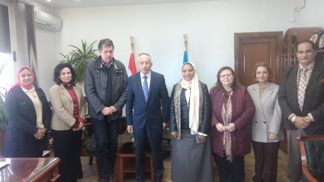 وفد من جامعة ألمانية يزور جامعة الإسكندرية