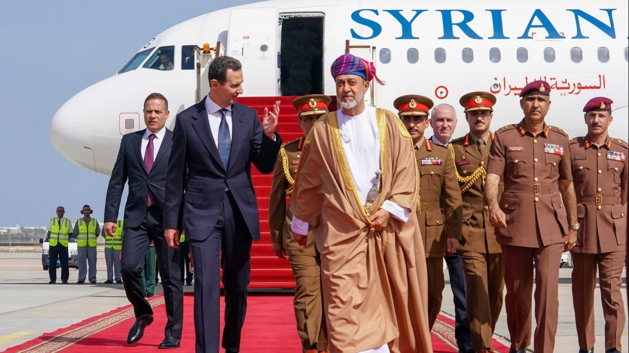 بشار الأسد وسلطان عمان