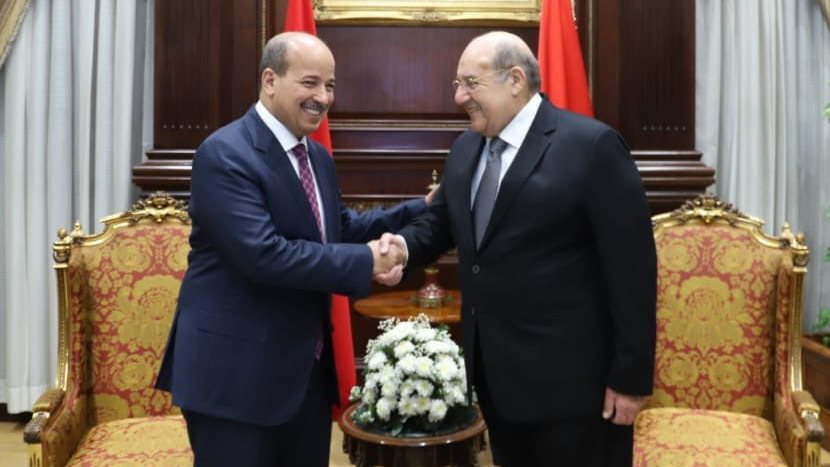 عبدالوهاب عبدالرازق يستقبل رئيس مجلس المستشارين المغربى