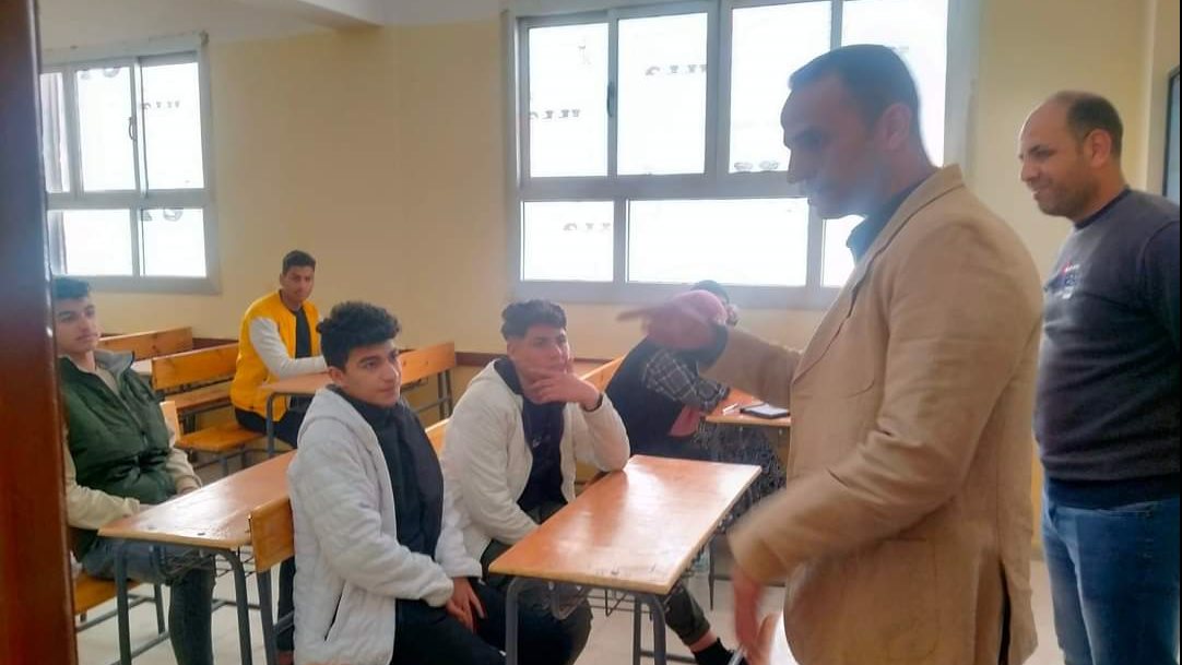 جولة تفقدية علي المدارس بالحسنة
