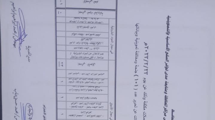بيان المحاضر المُحررة بسوهاج