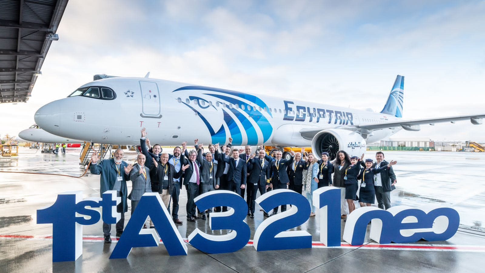 طائرة مصر للطيران الجديدة طراز A321neo طائرة مصر للطيران الجديدة طراز A321neo