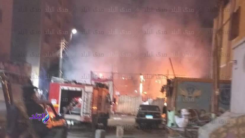 السيطرة على حريق بملوي 