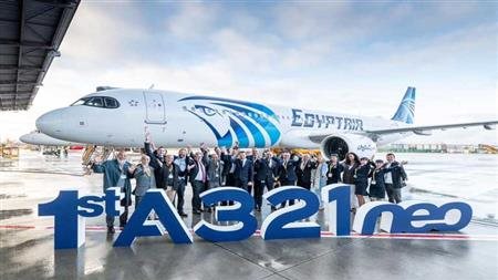 مصر تستقبل أول طائرة من طراز إيرباص A321NEO