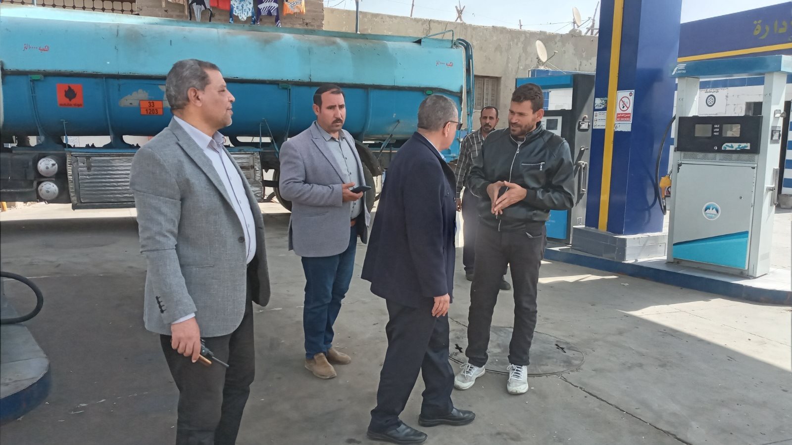 حملات تموينية على محطات الوقود بأسيوط 