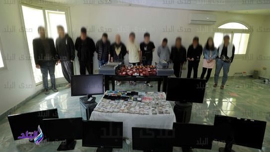 المتهمين عقب ضبطهم