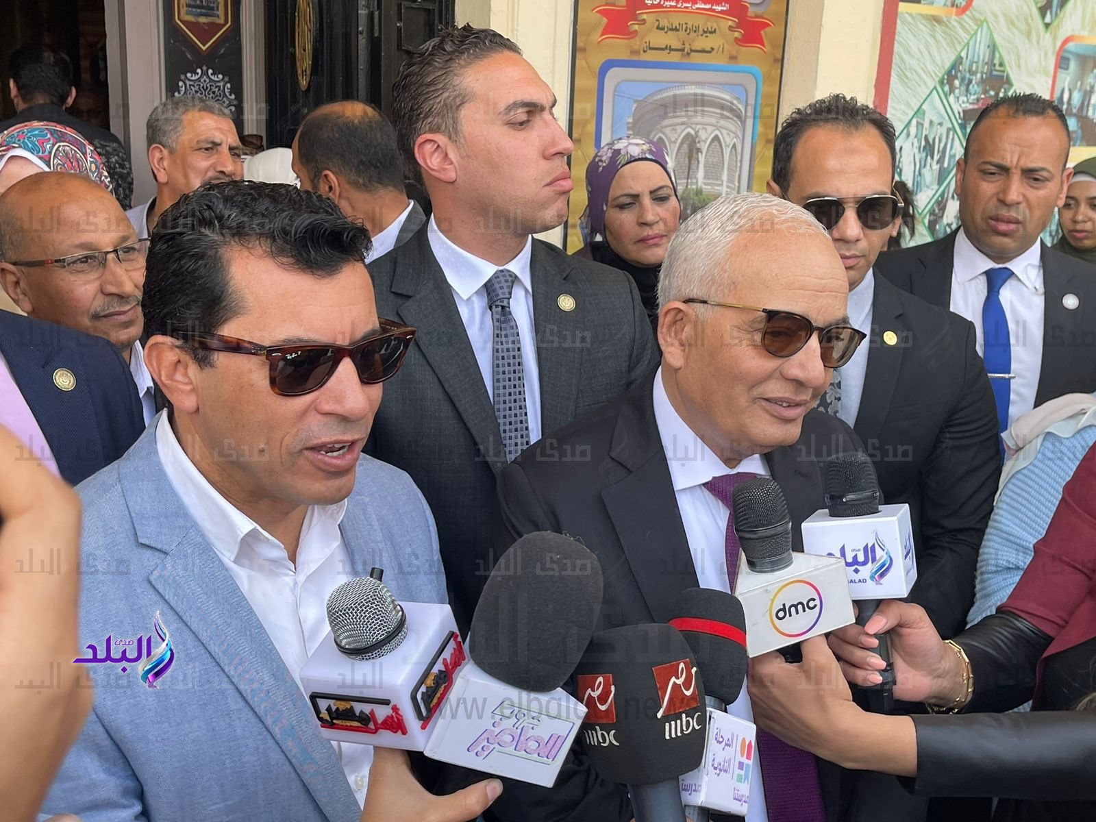 وزيرا التعليم والشباب في مدرسة مصر الجديدة النموذجية الان
