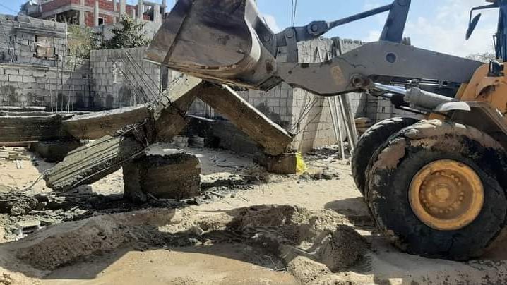إزالة التعديات على أملاك الدولة بالعريش 