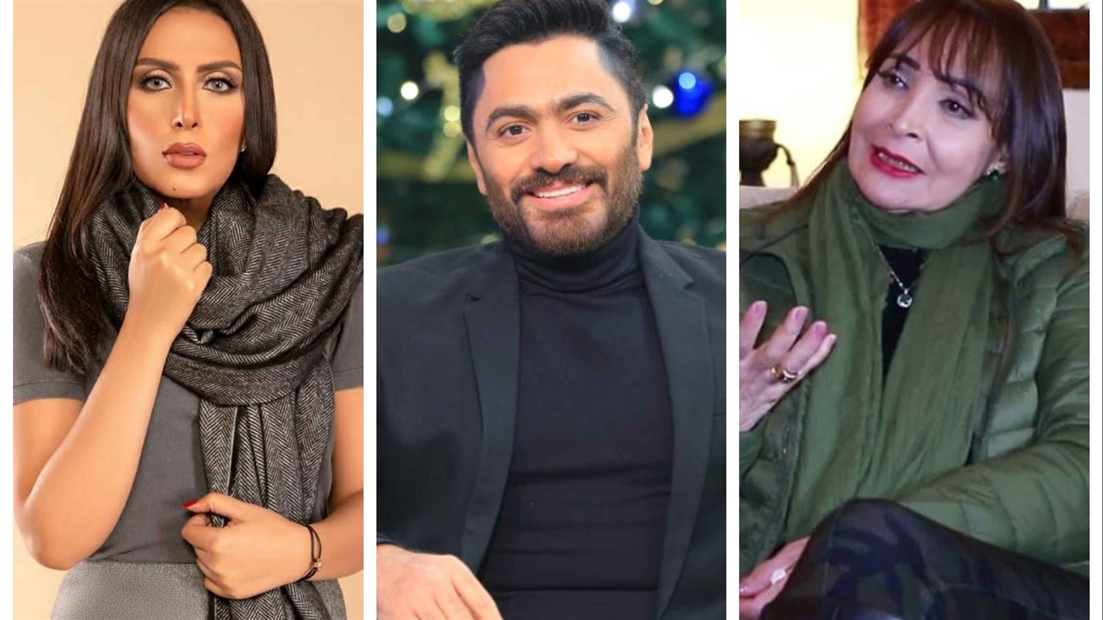 تيسير فهمي - تامر حسني - شيرين الطحان 