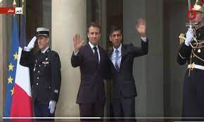 الرئيس الفرنسي ورئيس وزراء بريطانيا